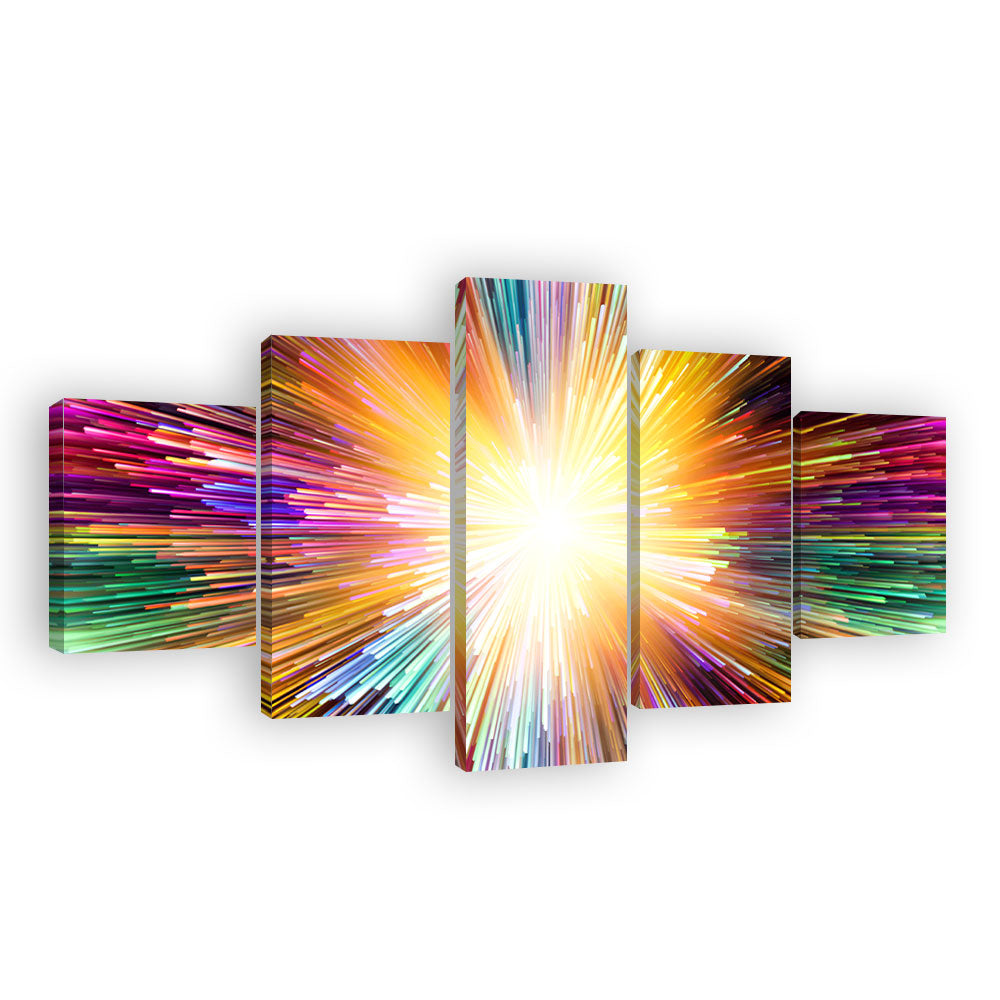 Colorful Abstract Shining Canvas Wall Art