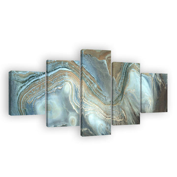 Abstract Pearlescent Layers Canvas Wall Art