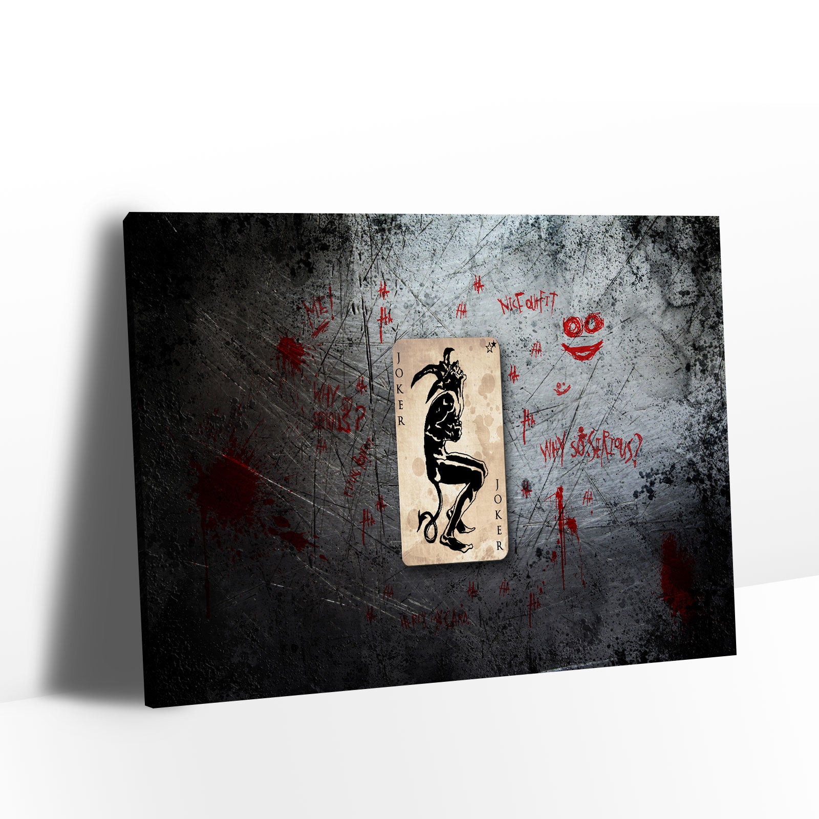 "Why So Serious" Joker Sign Canvas Wall Art
