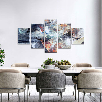 Abstract Soft Color Texture Canvas Wall Art