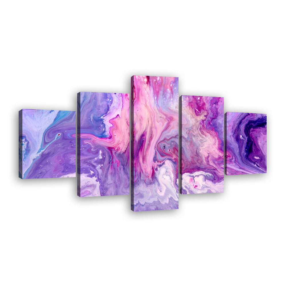 Abstract Purple and Pink Canvas Wall Art