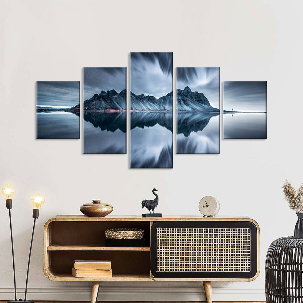 Iceberg Mirror on Water Canvas Wall Art