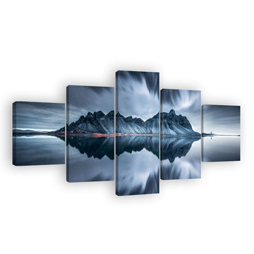 Iceberg Mirror on Water Canvas Wall Art