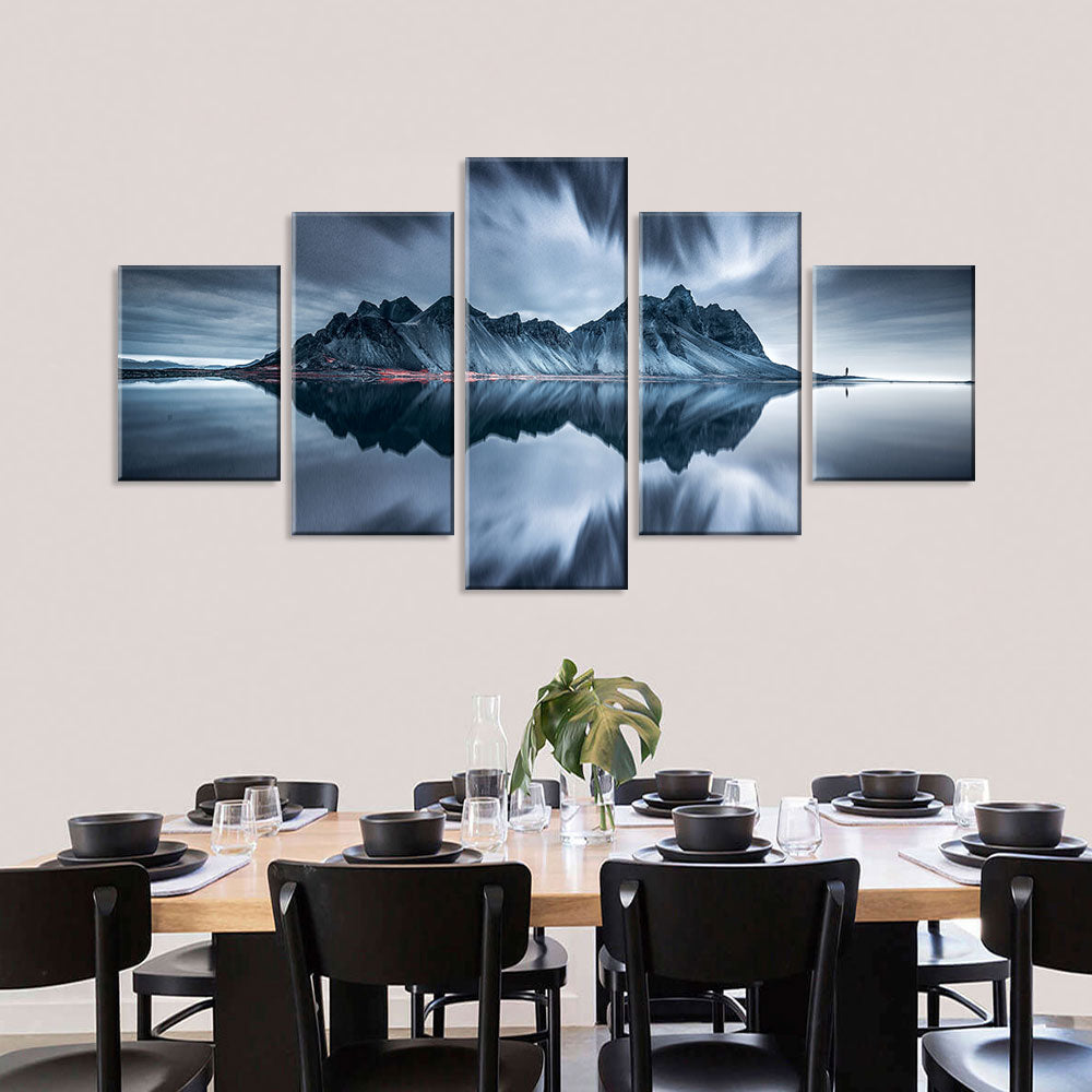 Iceberg Mirror on Water Canvas Wall Art