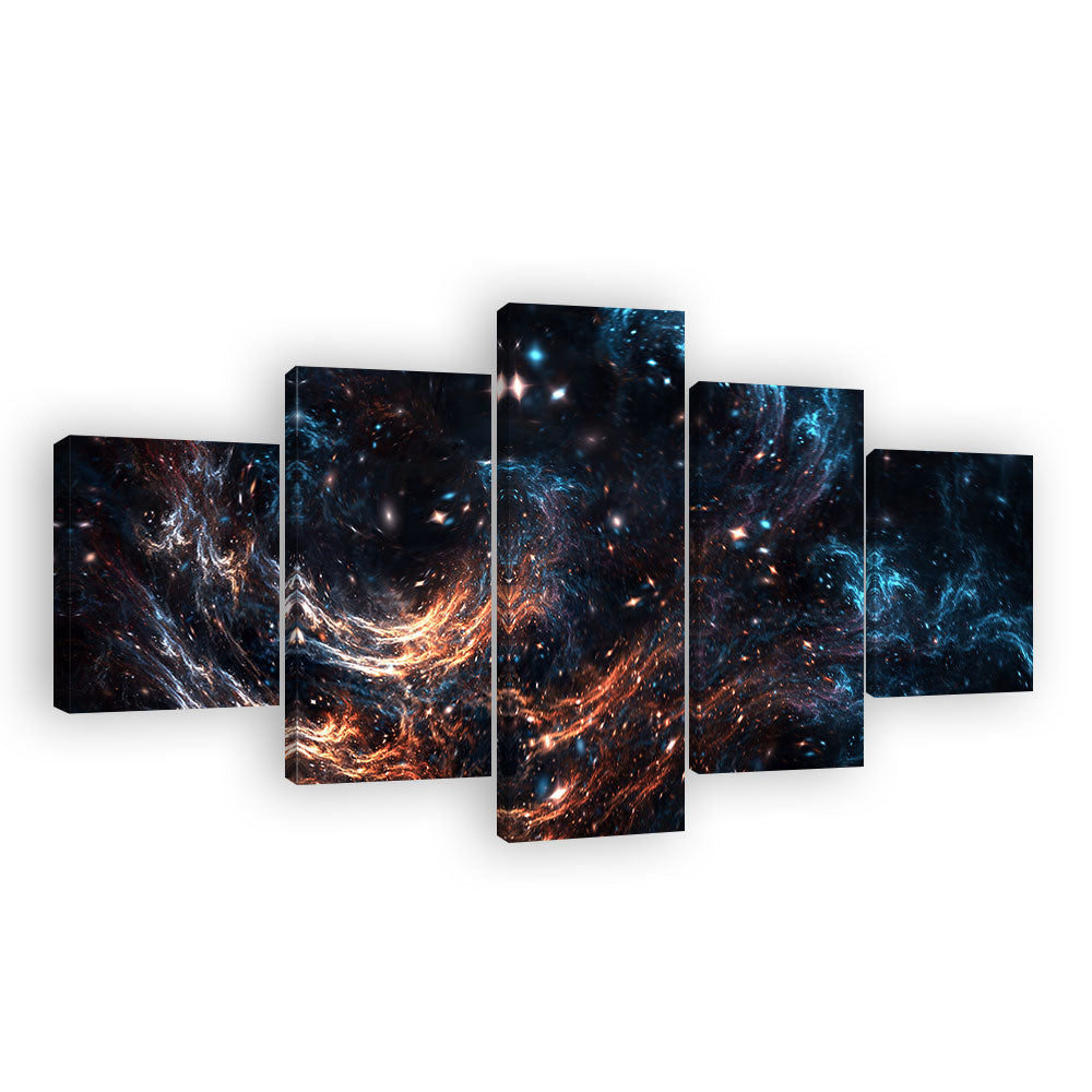 Dark Space Galaxy Canvas Wall Art