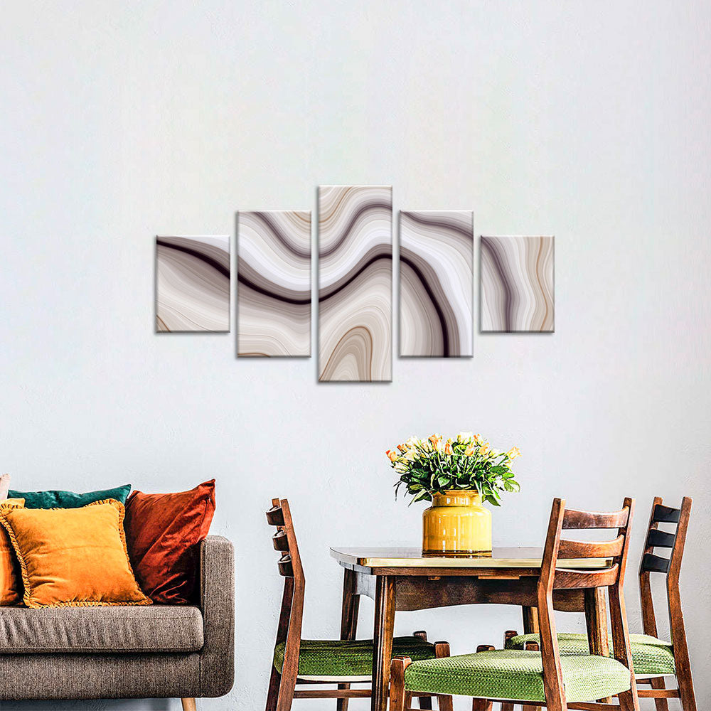  Abstract Brown Marble canvas wall art