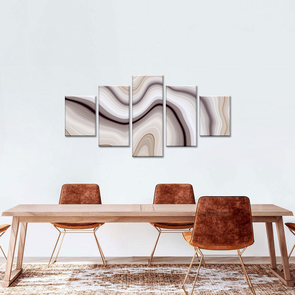  Abstract Brown Marble canvas wall art