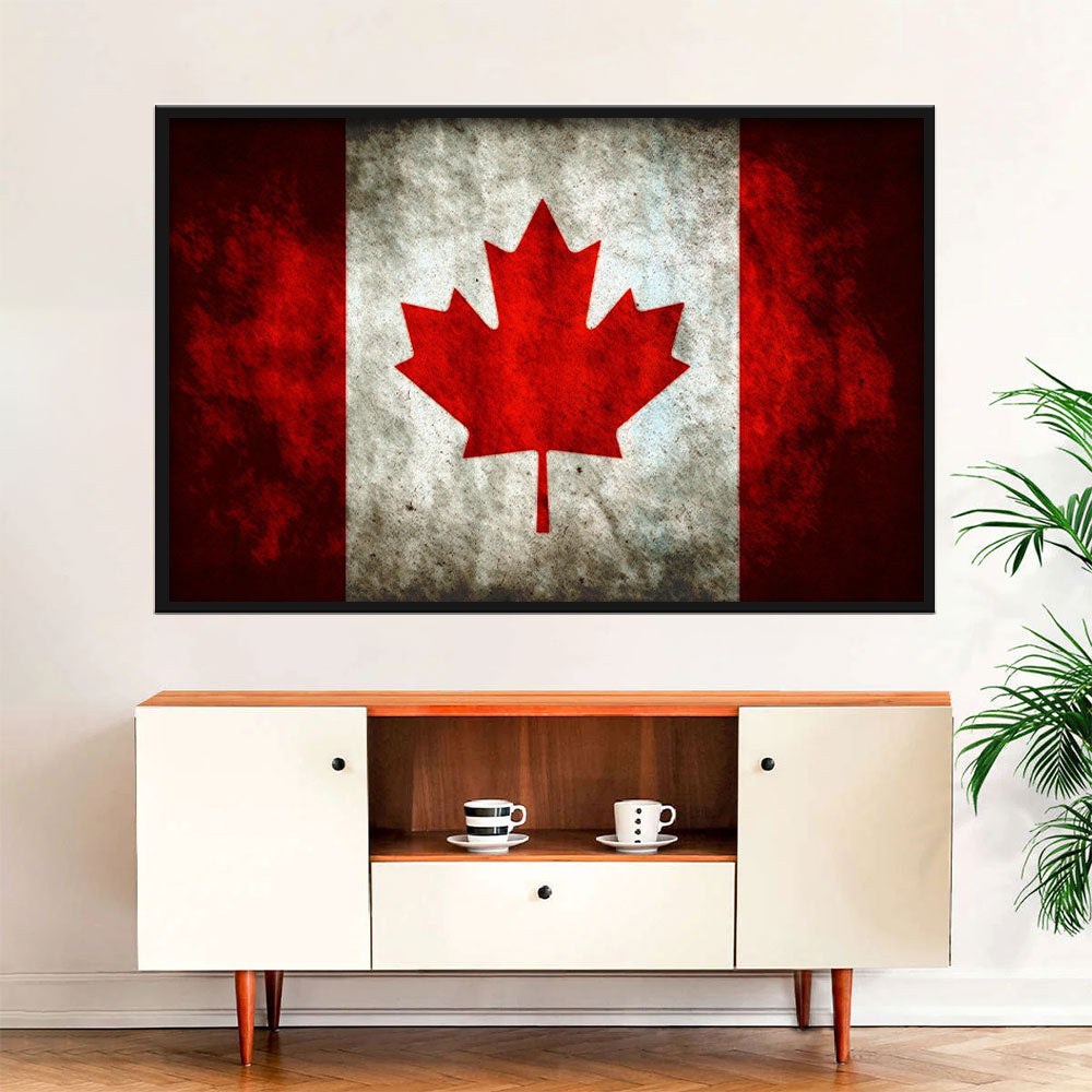 Flag of Canada Canvas Wall Art