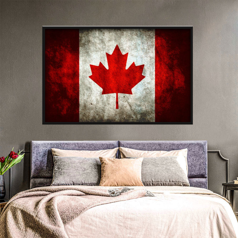 Flag of Canada Canvas Wall Art