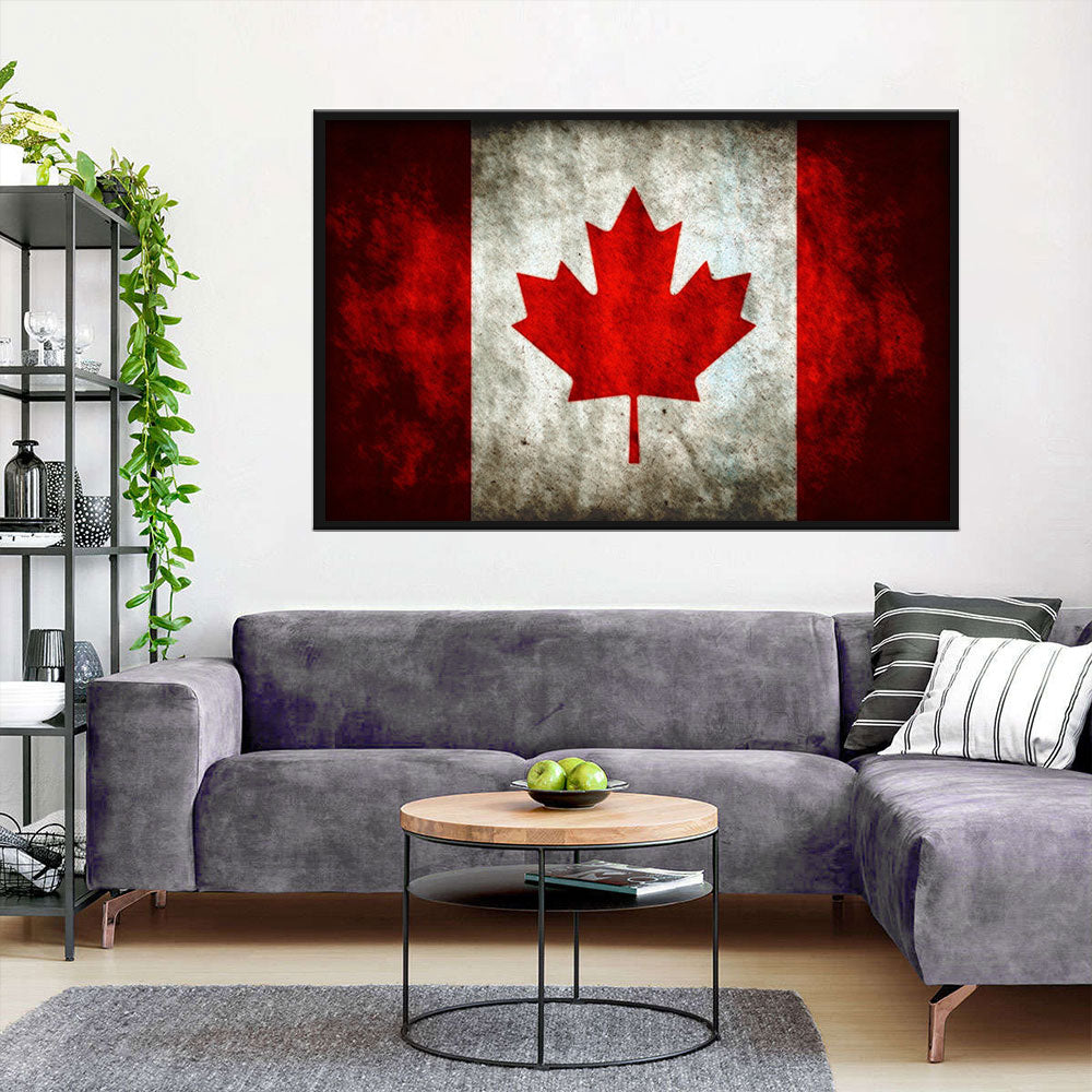 Flag of Canada Canvas Wall Art