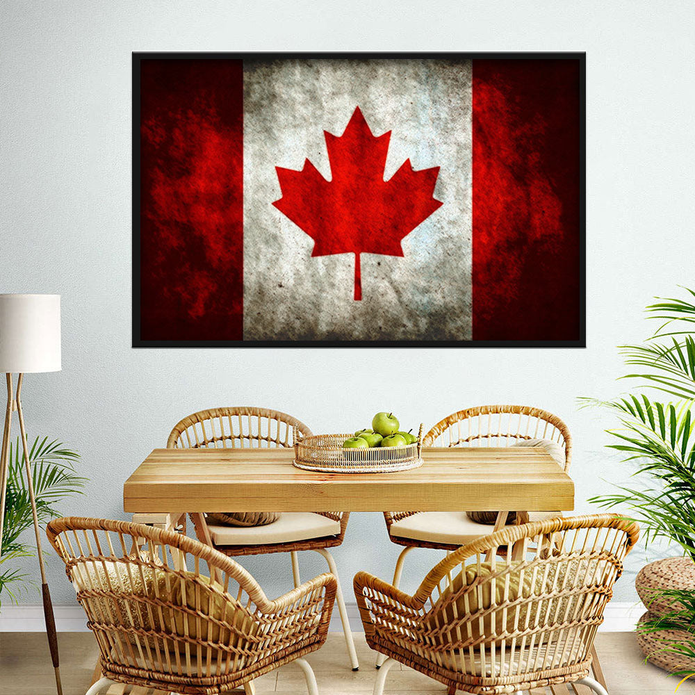 Flag of Canada Canvas Wall Art