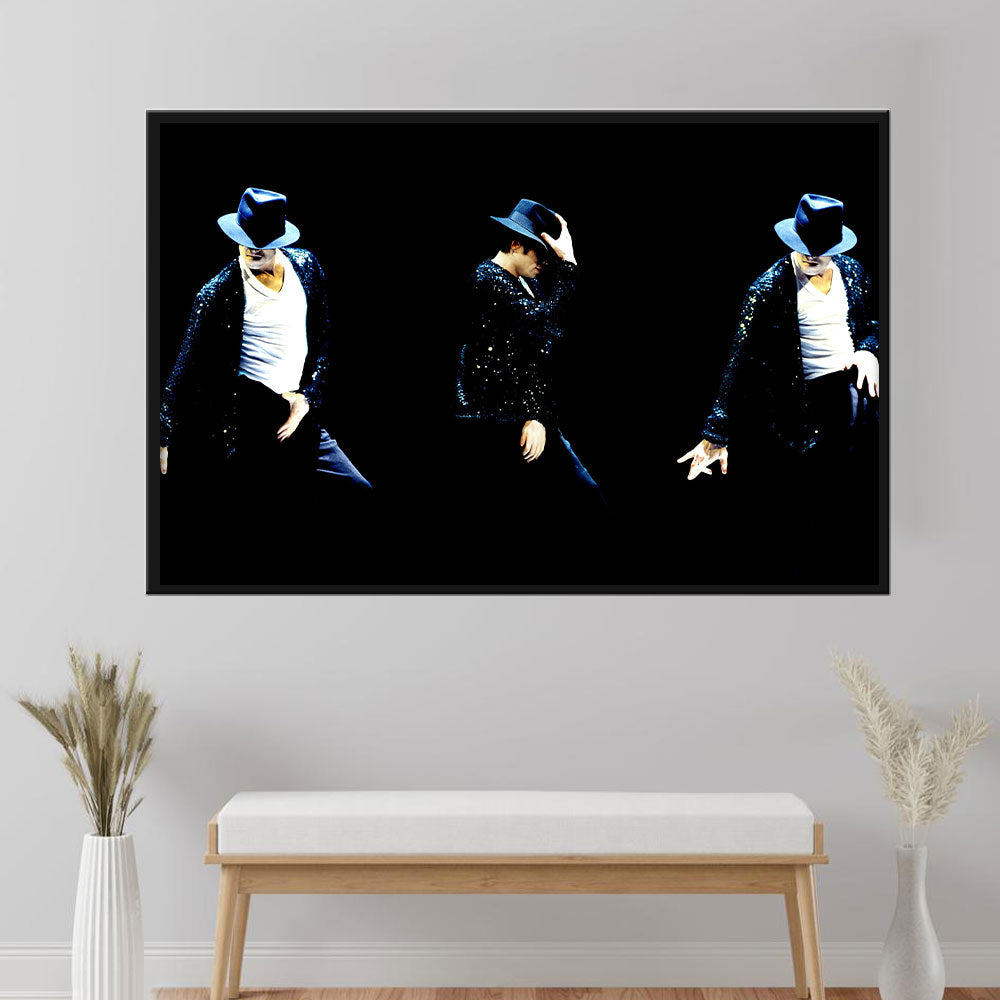 Michael Jackson "Billie Jean" Dance Move Canvas Wall Art