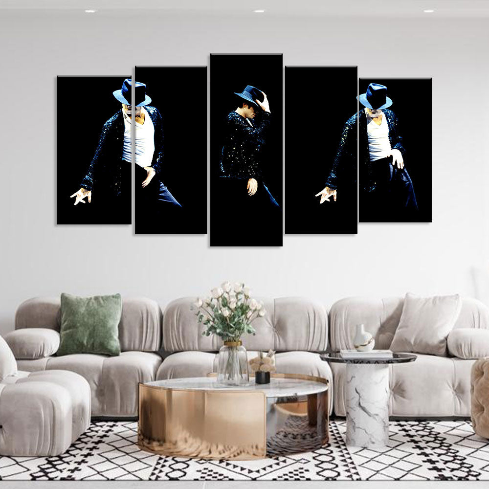 Michael Jackson "Billie Jean" Dance Move Canvas Wall Art