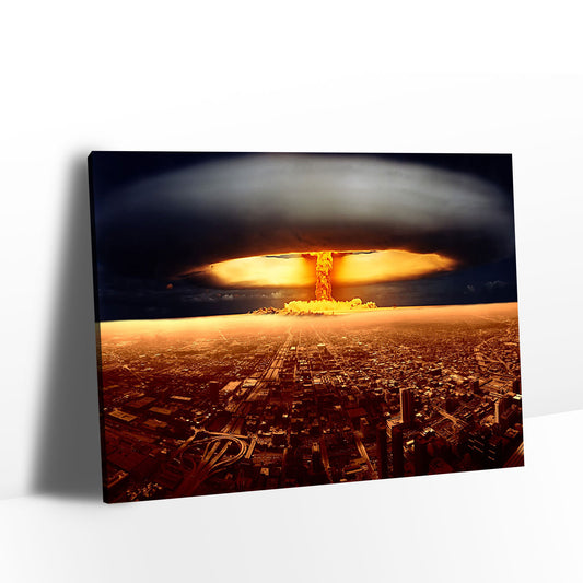 Nuclear Explosion Canvas Wall Art