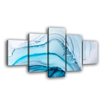  Abstract Frozen Waves canvas wall art