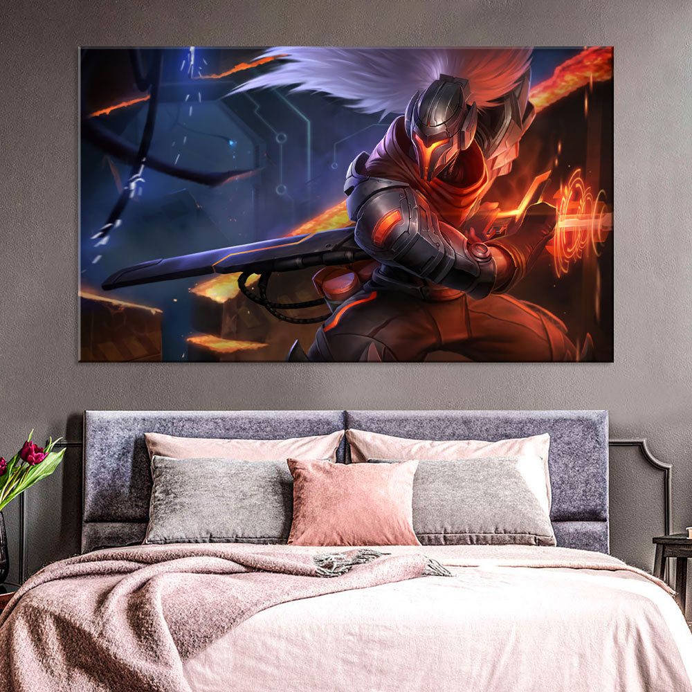League of Legends Yasuo Canvas Wall Art