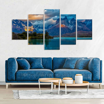 Torres del Paine National Park Canvas Wall Art