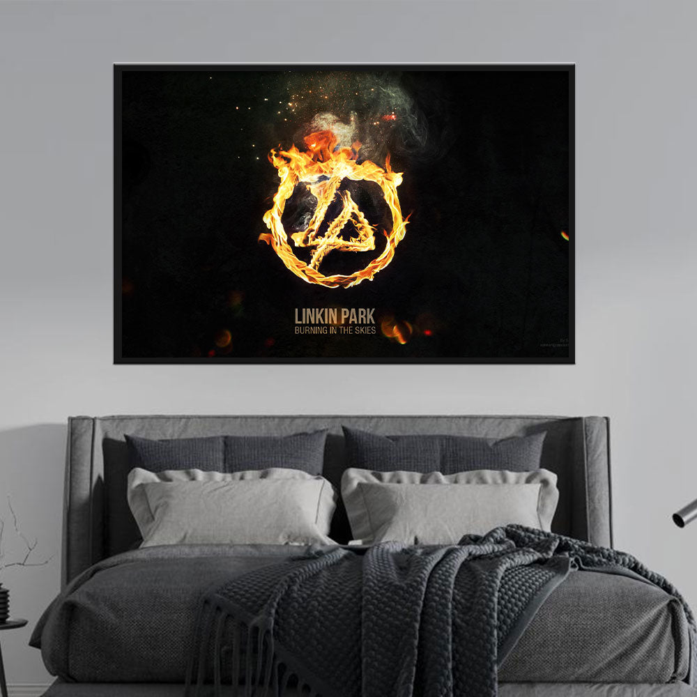 Linkin Park "Burning in the Skies" Canvas Wall Art
