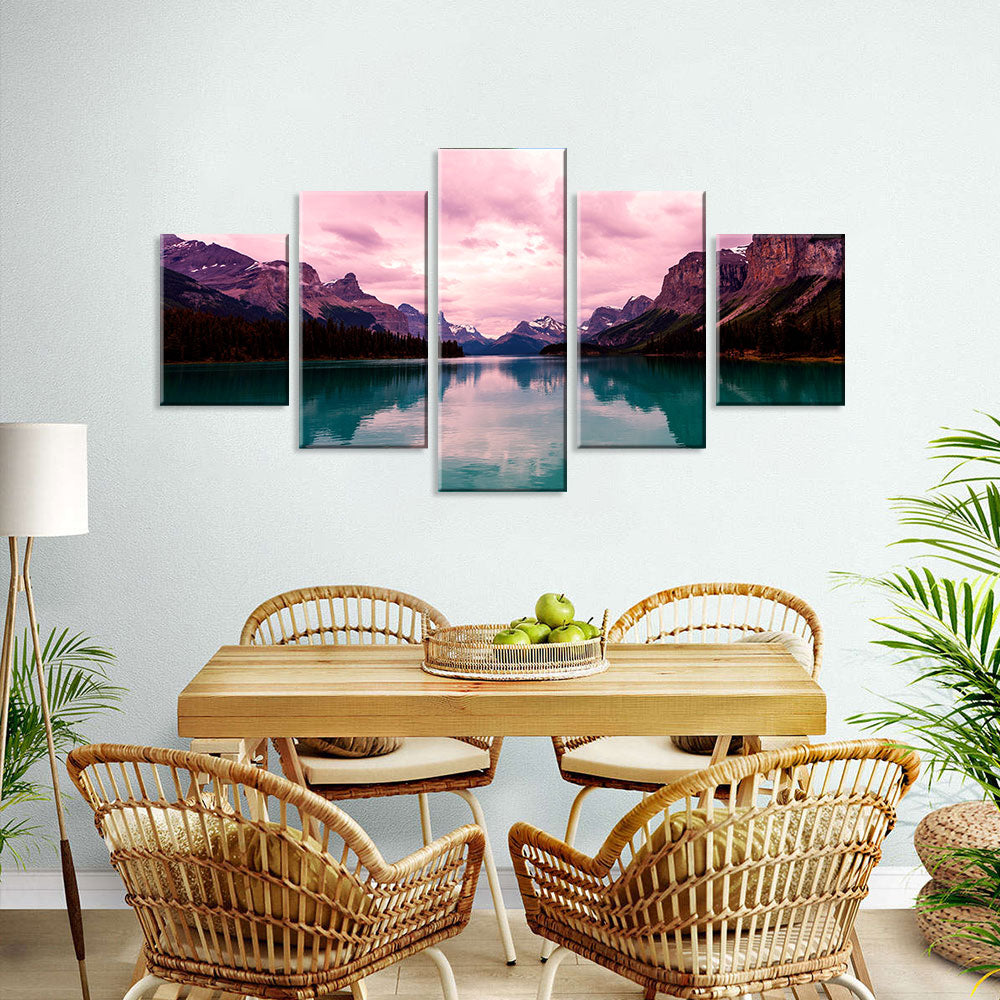 Mountain Lake Canvas Wall Art