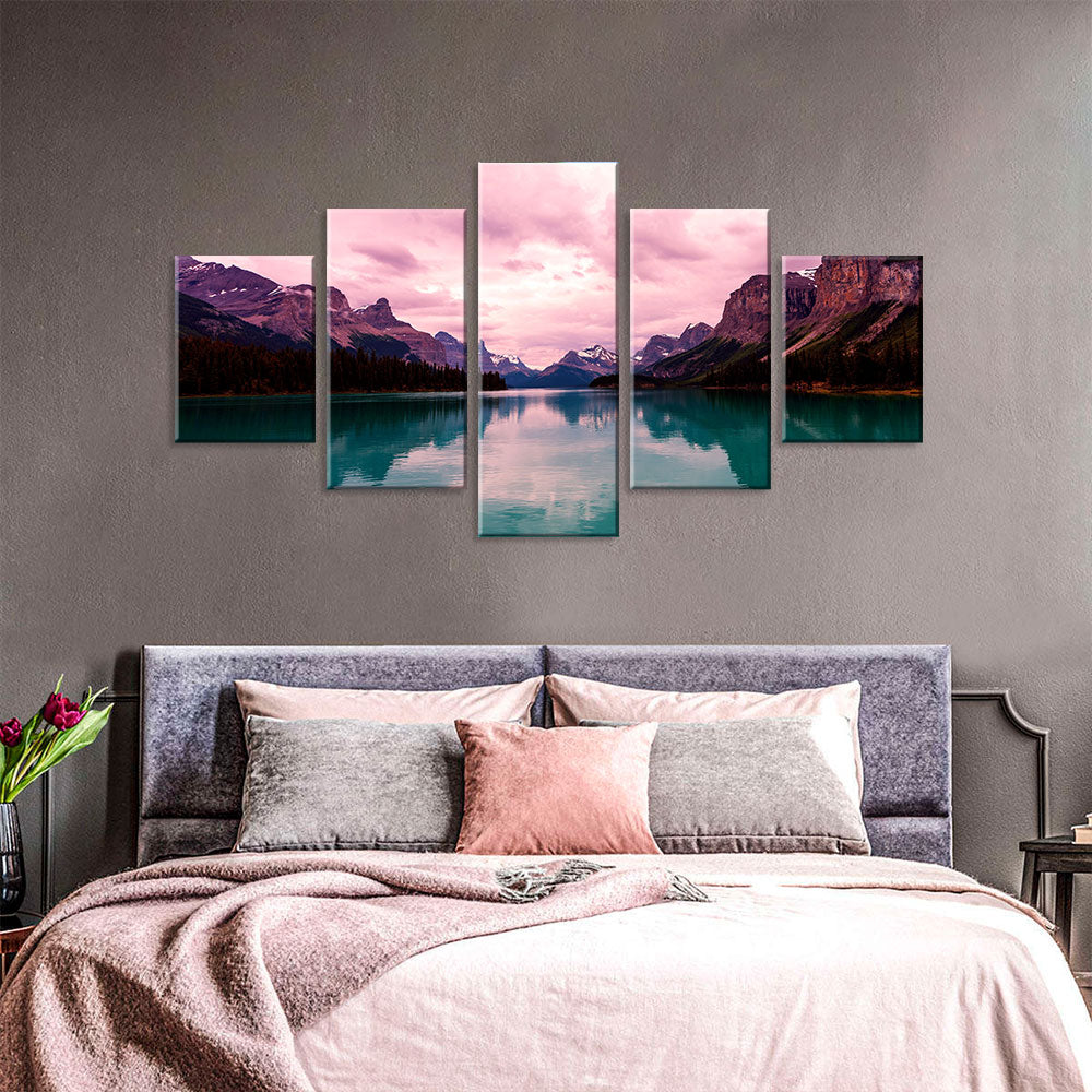 Mountain Lake Canvas Wall Art