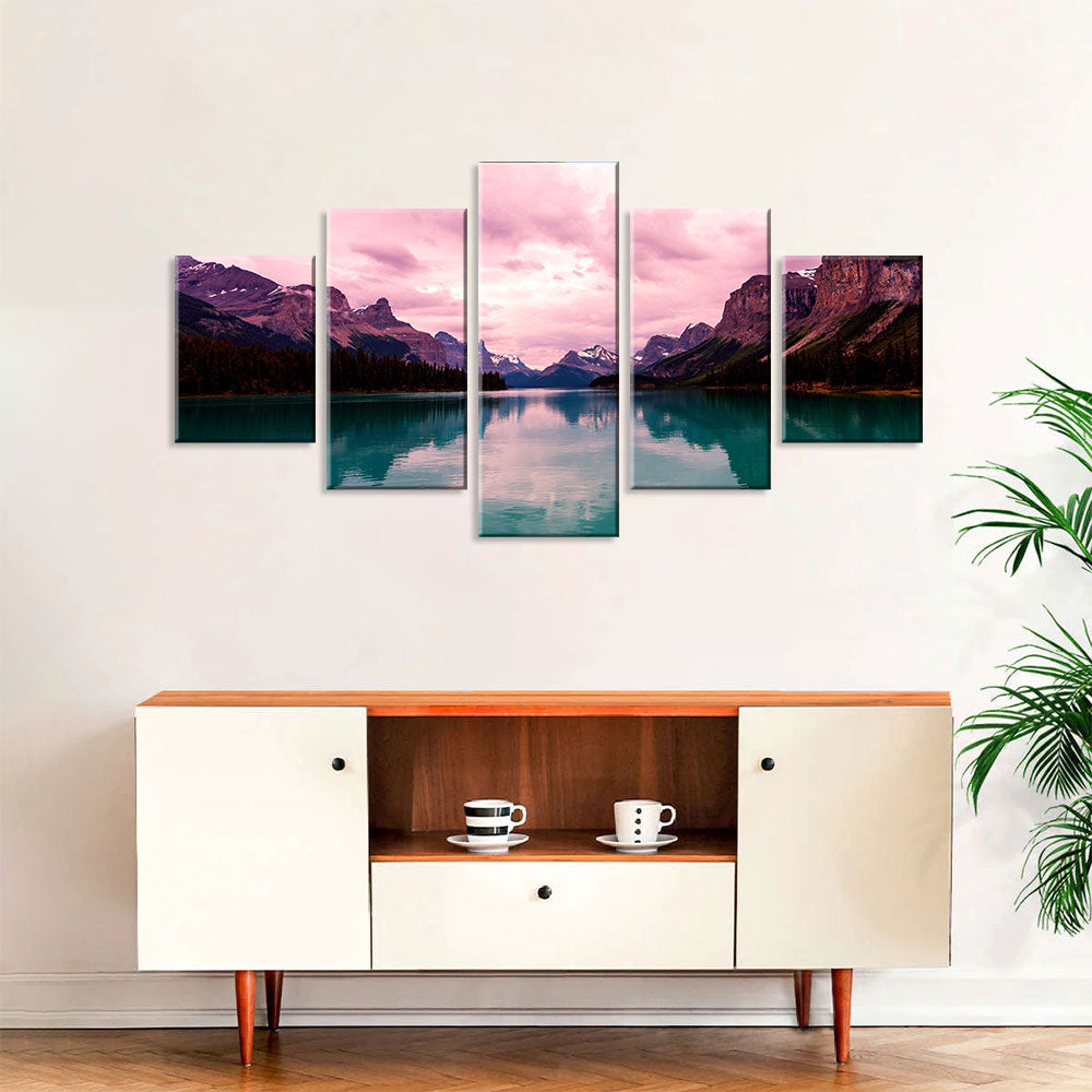 Mountain Lake Canvas Wall Art