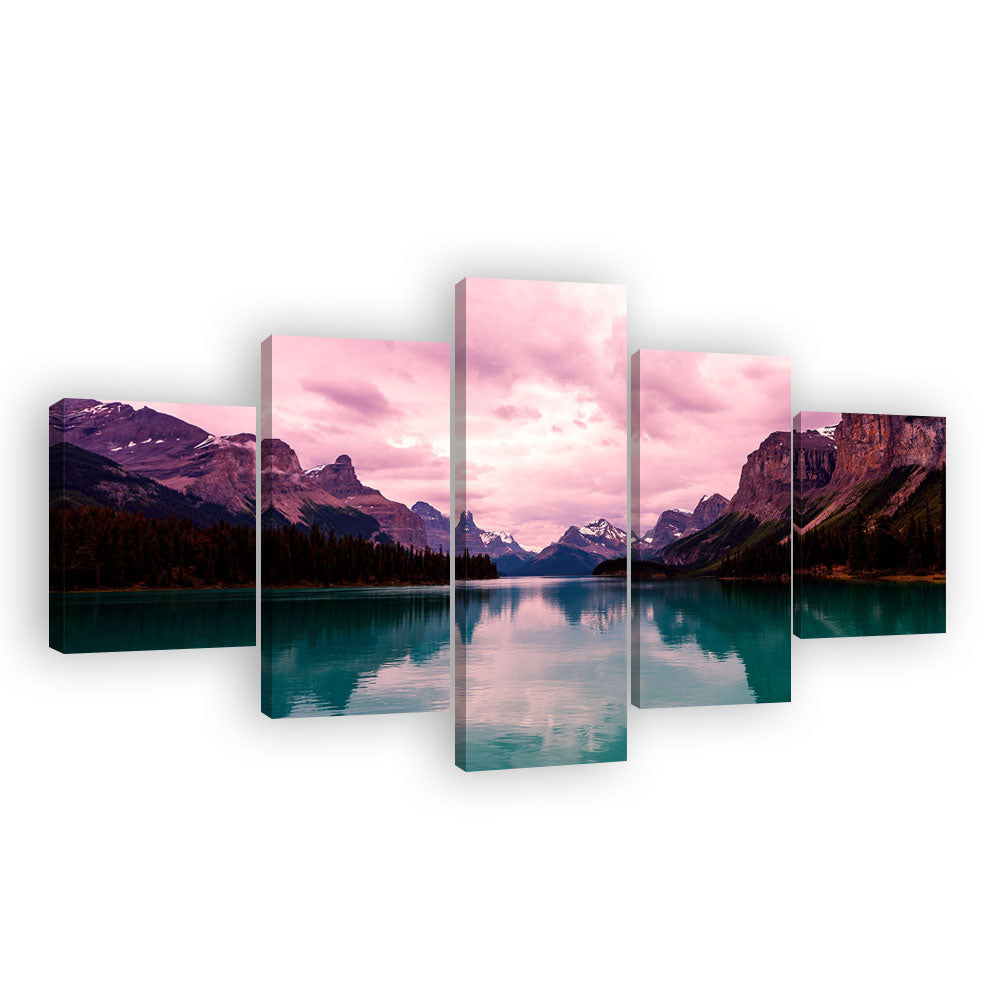 Mountain Lake Canvas Wall Art