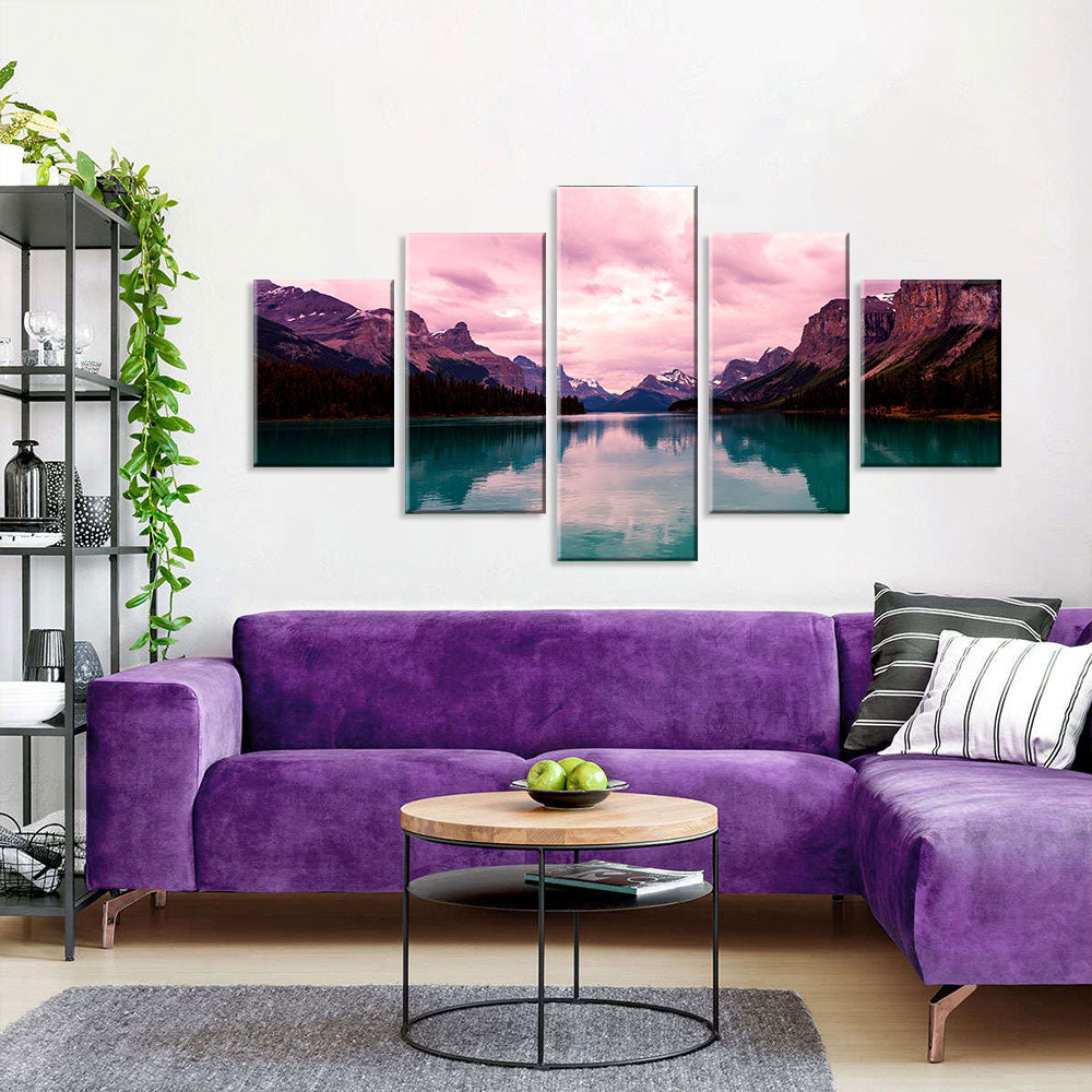 Mountain Lake Canvas Wall Art