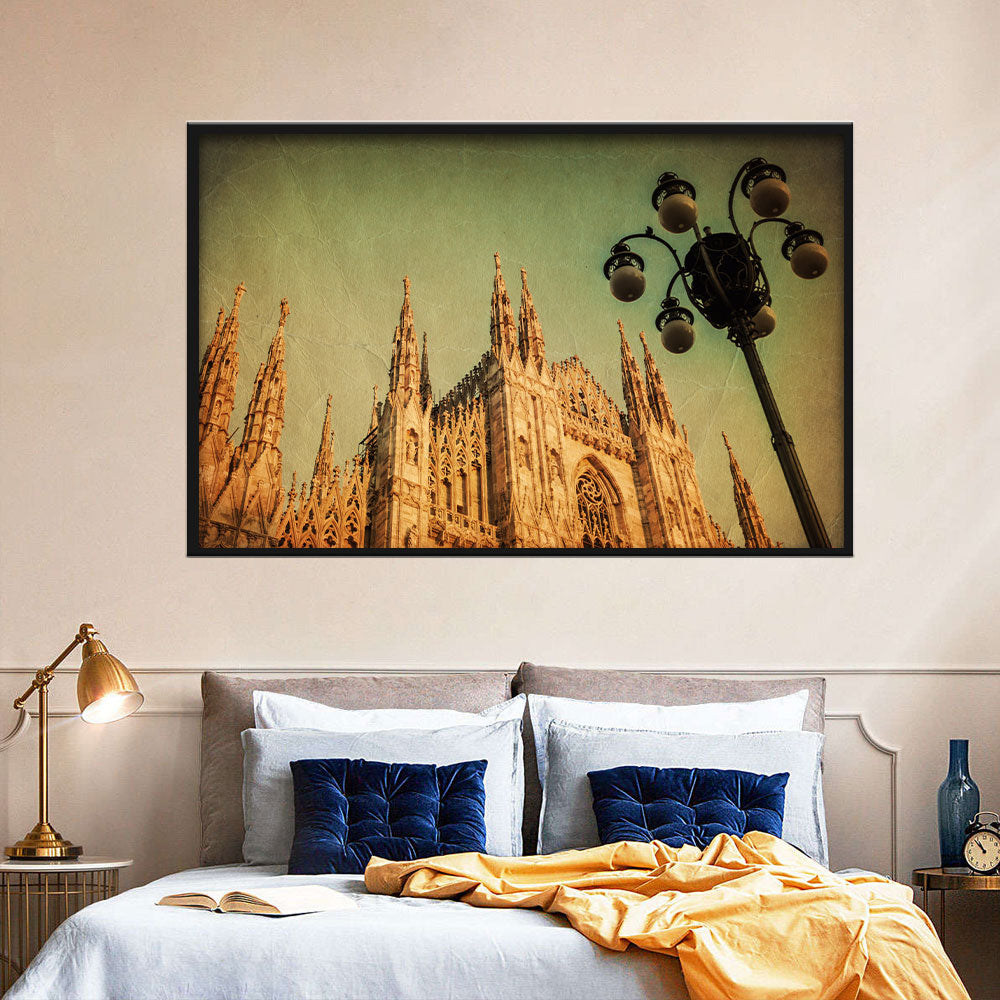Vintage Duomo di Milano Canvas Wall Art
