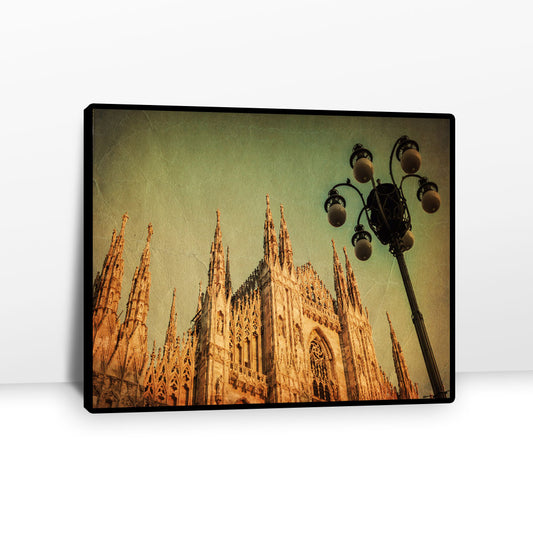 Vintage Duomo di Milano Canvas Wall Art