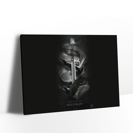 Game of Thrones Eagle and Sword Canvas Wall Art