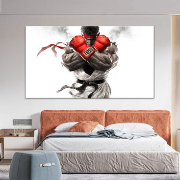 Street Fighter Ryu Canvas Wall Art