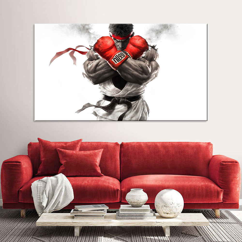 Street Fighter Ryu Canvas Wall Art