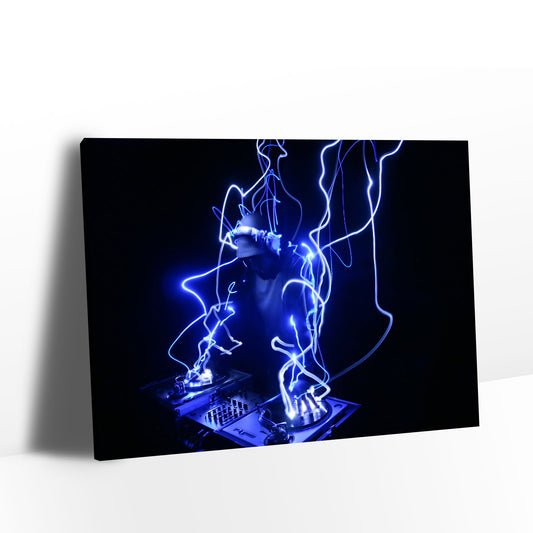 Lightning DJ Canvas Wall Art