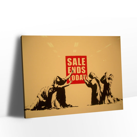 Banksy Sale Ends Today Canvas Wall Art