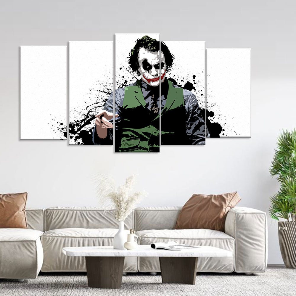  Joker from The Dark Knight Canvas Wall Art