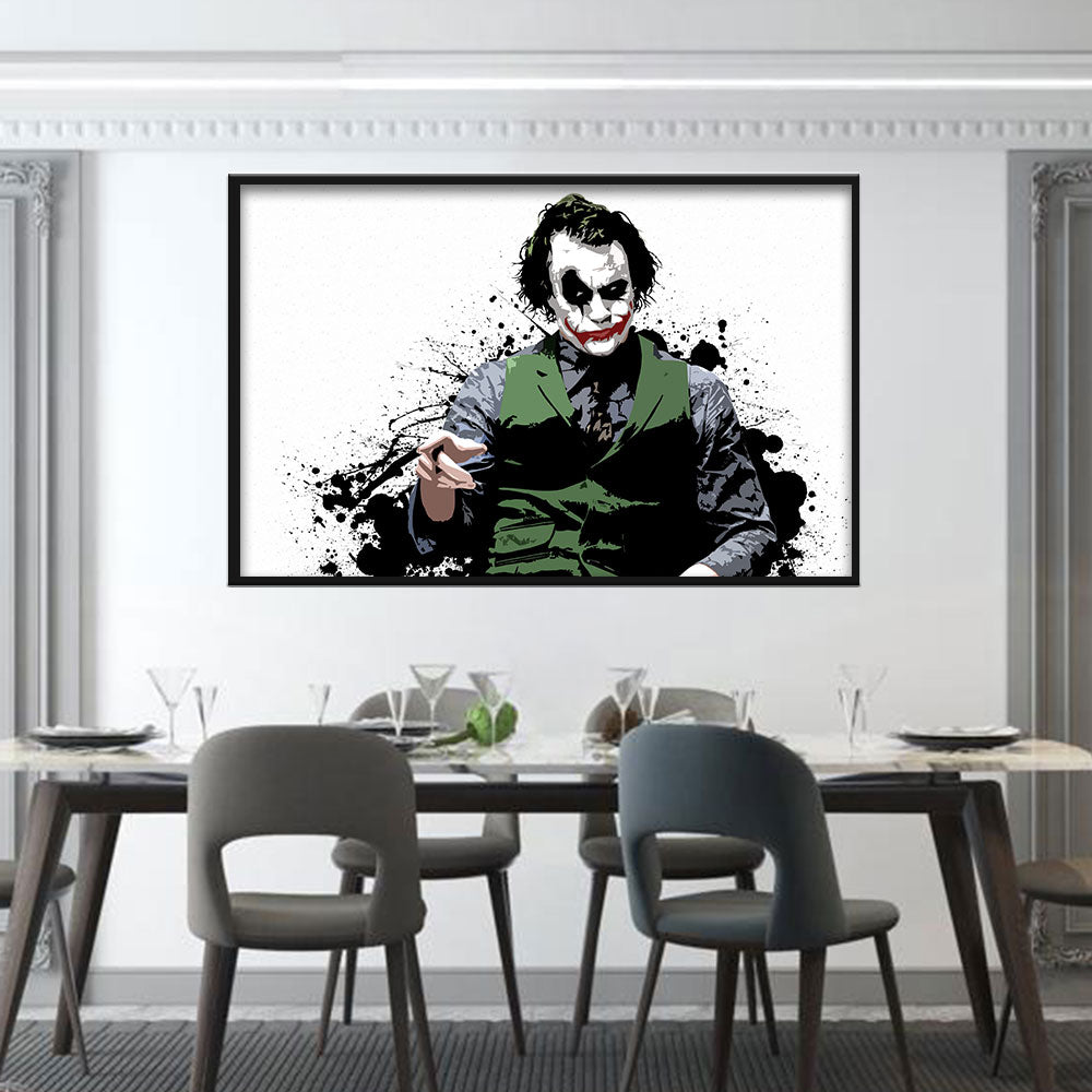  Joker from The Dark Knight Canvas Wall Art
