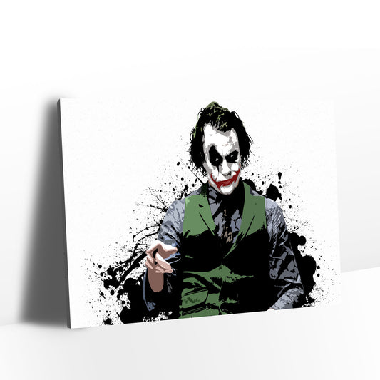 Joker from The Dark Knight Canvas Wall Art