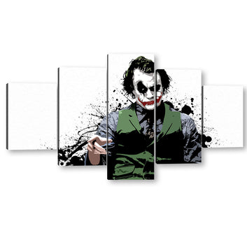 Joker from The Dark Knight Canvas Wall Art
