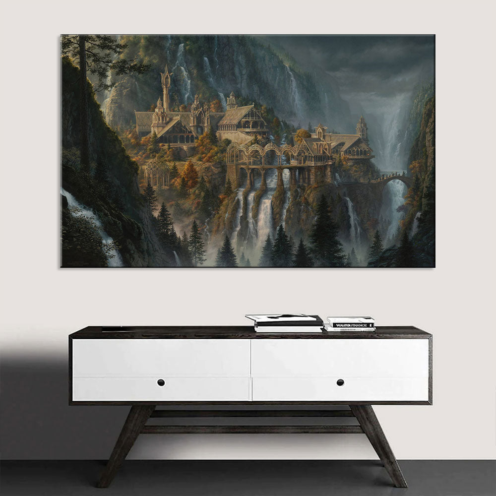 Lord of the Rings Rivendell Canvas Wall Art
