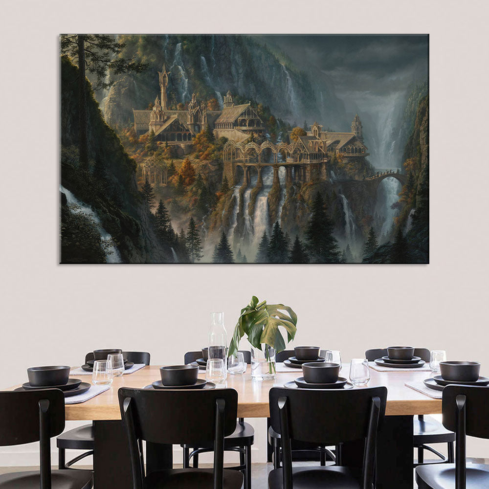 Lord of the Rings Rivendell Canvas Wall Art