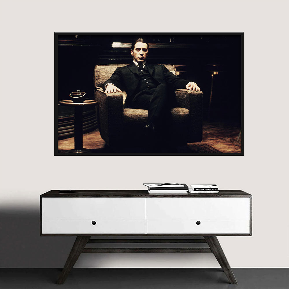 Michael Corleone in The Godfather Canvas Wall Art