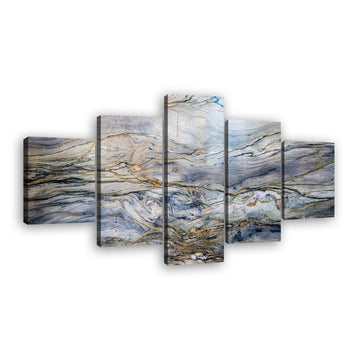 Abstract Dark Blue Marble canvas wall art