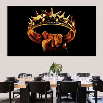 Game of Thrones Gold Crown Canvas Wall Art