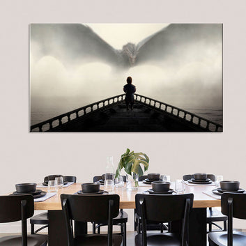 Game of Thrones Facing the Dragon Canvas Wall Art