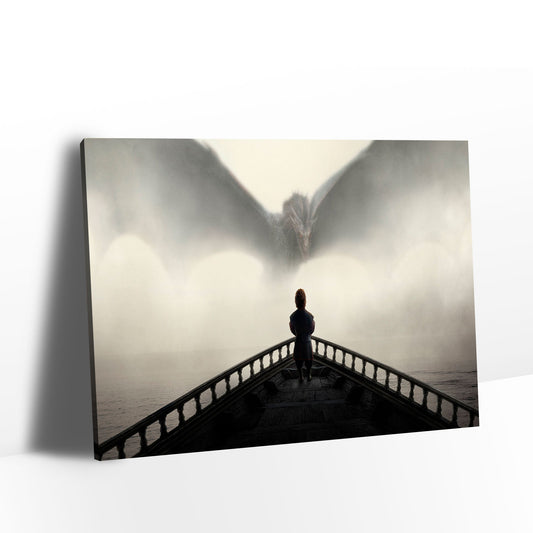 Game of Thrones Facing the Dragon Canvas Wall Art