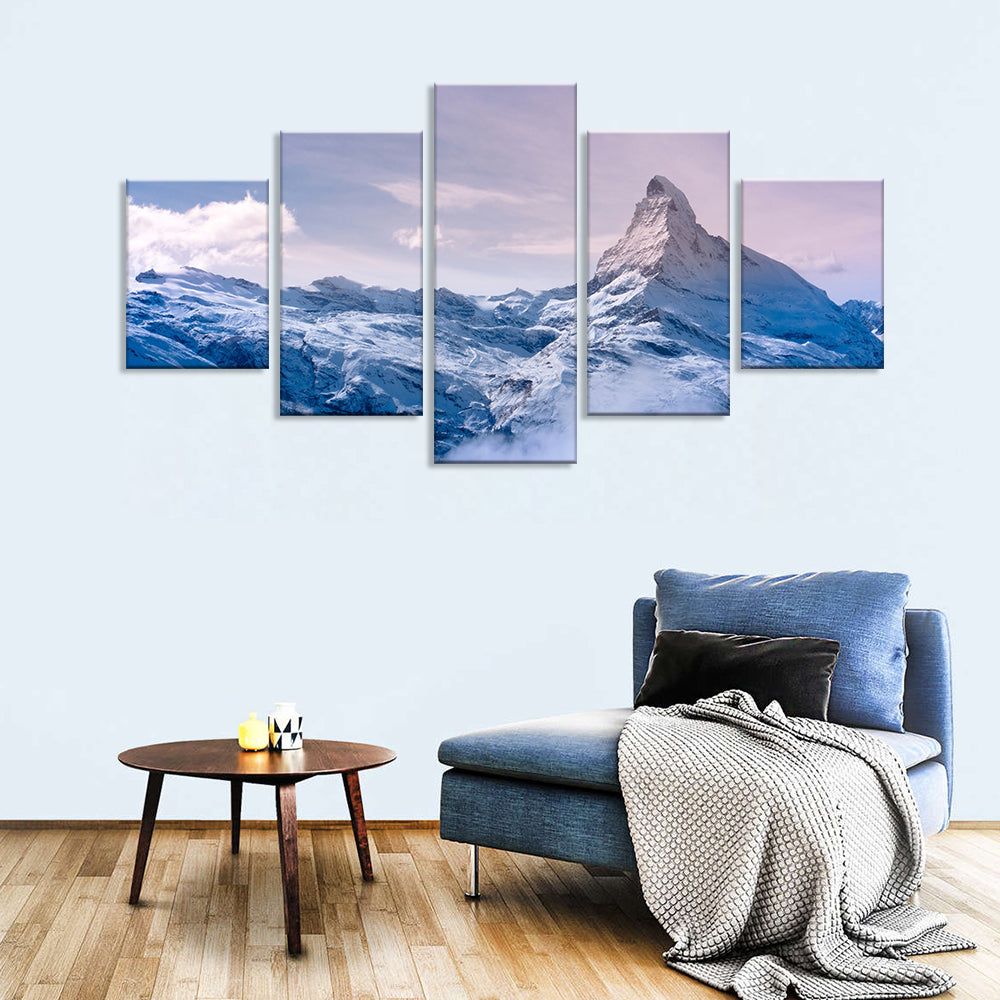 Winter Wonderland Matterhorn Canvas Wall Art