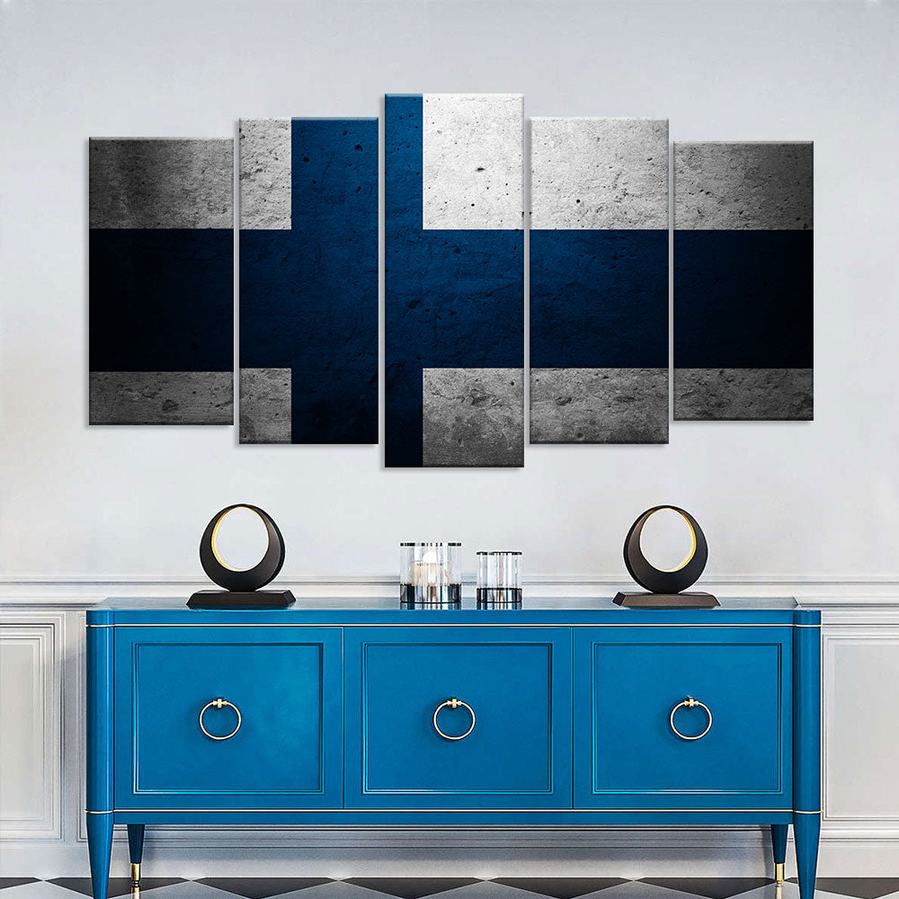 Flag of Finland Canvas Wall Art