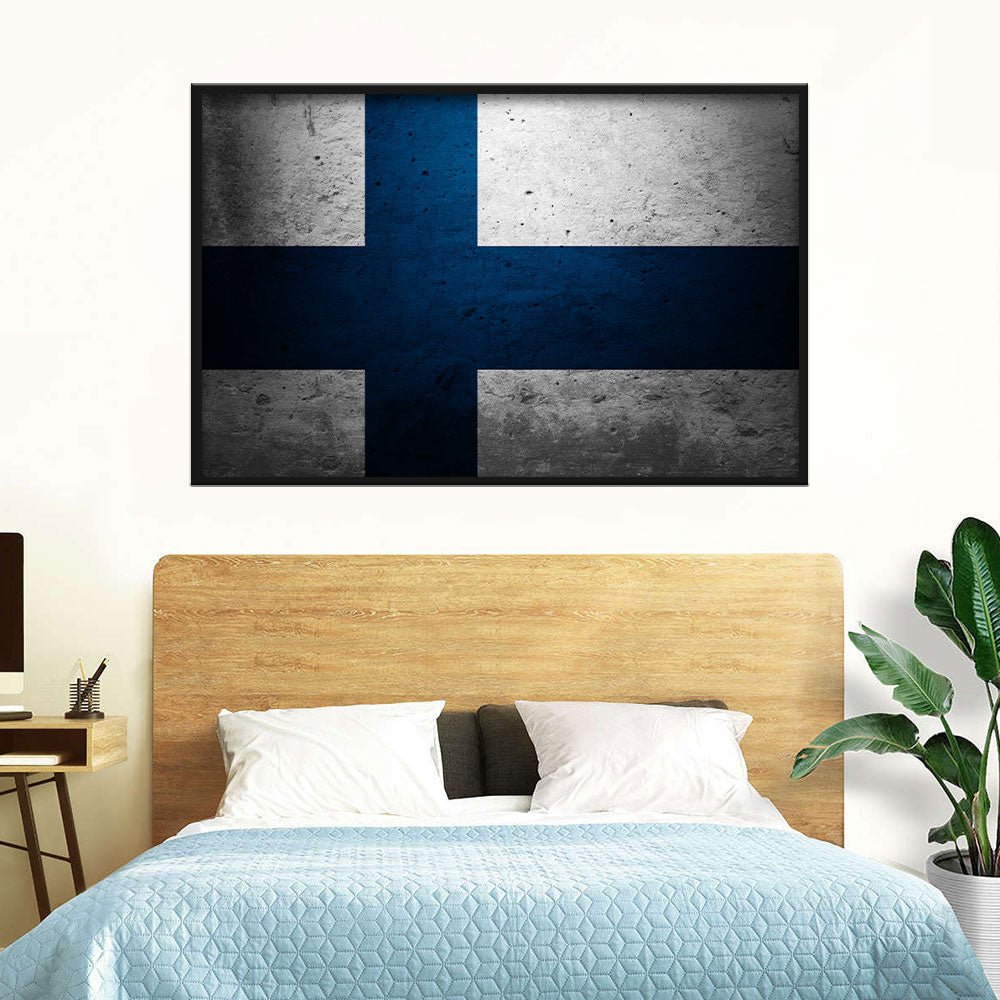 Flag of Finland Canvas Wall Art