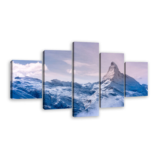 Winter Wonderland Matterhorn Canvas Wall Art