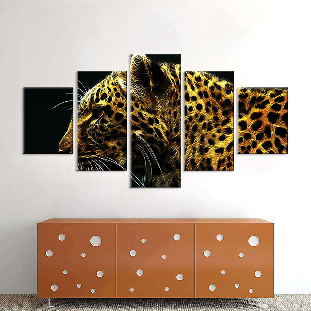 Gold Cheetah Canvas Wall Art